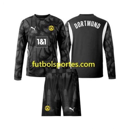 Camiseta Borussia Dortmund Portero Niño Cuarta Equipación 2024/2025 Manga Larga